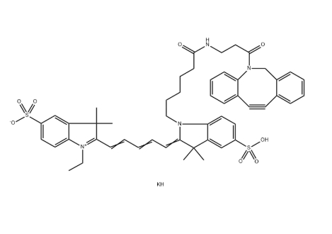 CAS：1394039-10-1，水溶 Cy5-DBCO(Methyl)